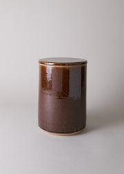 Medium Canister in Dark Amber - Victoria Morris